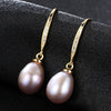 New brand Design Statement Fashion Natural Pearl Water Drop earrings For Women 925 silver Hook