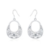 charms 925 Sterling Silver Carved butterfly flower Earrings for Women party Jewelry fine Popular brands Holiday gift