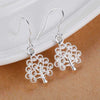 charms Pretty 925 Sterling Silver fine tree earrings for woman  noble Jewelry Christmas Gifts