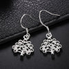 charms Pretty 925 Sterling Silver fine tree earrings for woman  noble Jewelry Christmas Gifts