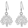 charms Pretty 925 Sterling Silver fine tree earrings for woman  noble Jewelry Christmas Gifts