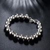 charms 925 sterling silver classic 10MM Beads Bracelet for man woman party wedding accessories gifts fine jewelry