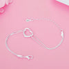 classic 925 sterling silver charm heart bracelet for women designer party wedding Accessories Jewelry Christmas gift