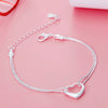 classic 925 sterling silver charm heart bracelet for women designer party wedding Accessories Jewelry Christmas gift