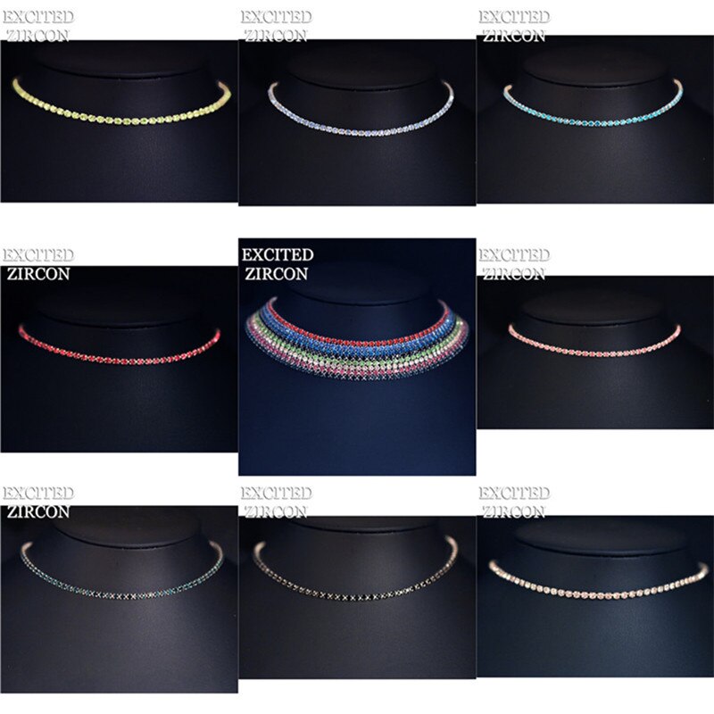 design Europe and America selling simple circle necklace jewelry exquisite romantic rhinestone crystal necklace