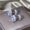 design jewelry in Korea  zircon earrings at front and back Elegant women's party accessories