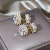 design jewelry in Korea  zircon earrings at front and back Elegant women's party accessories