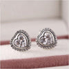 New earrings 925 Sterling Silver hearts Stud Earrings for women silver earings brinco fine jewelry Jewy   ER001