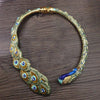 exaggerated peacock  retro necklace Women's  jewelry accessories