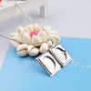 925 Stamped Silver fine Classic square Pendant Necklace for women  Christmas gifts wedding party Jewelry