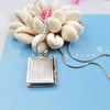 925 Stamped Silver fine Classic square Pendant Necklace for women  Christmas gifts wedding party Jewelry