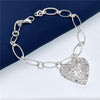 925 sterling Silver charms Heart Pendant Bracelets for Women Party Wedding accessories designer Jewelry Couple gifts