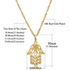 Hand Of Fatima Pendants Hamsa chain short long Mens Womens Gold necklace Jewelry   Gift