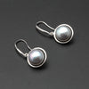 New fashion black Pearl Earrings Jewelry For Women Pearl 925 sterling silver jewelry weddings gift