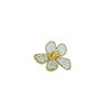jewelry opening high-grade copper inlaid crystal glass flower ring exaggerated  cocktail party ring for women