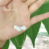 versatile simple natural irregular shaped baroque pearl handmade Tibetan  silver necklace Pendant
