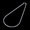 fine 925 Stamped Silver 4MM Twisted rope chain Necklace for woman men's Christmas gifts  party wedding Jewelry