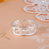 fine 925 Sterling Silver Elephant Rings for Women adjustable Wedding happy Party Gift fine Street all-match jewelry