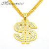hip hop nightclub exaggerated gold chain dollar sign gold necklace men and women trend personality pendant