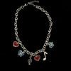 ins Hip-hop Handmade Stainless Steel Butterfly Pendant Necklace Musical Note Necklaces Choker For Women Jewelry