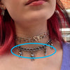 ins Hip-hop Metal Butterfly Necklace Vintage Teeth Necklaces Choker Clavicle Chain For Women Jewelry