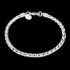 korean 4MM Twisted rope chain 925 sterling silver Bracelets for men's woman jewelry wedding accessories party gifts