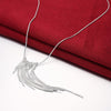 korean 925 Sterling Silver fine Tassel lines necklace earrings for women designer Jewelry sets Party wedding Gifts