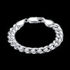 korean 925 Sterling silver fine 8MM geometry Bracelets for women man happy party Wedding accessories Jewelry gifts