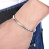 korean charms fine Simple bangles 925 sterling Silver cuff Bracelets for Women Wedding Party Gifts Jewelry