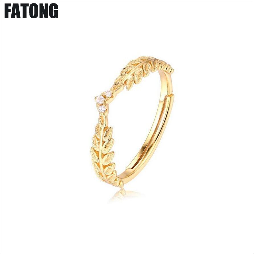 New listing 925 sterling silver ring heart-shaped olive branch opening ring female manufacturers  . J0112