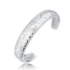 New listing lady cute nice noble hollow silver plated fashion charm women retro pattern bracelets bangle jewlry B144