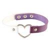 love Heart PU Leather Collar Choker Necklace Harajuku Punk Goth chain Necklace women Jewelry