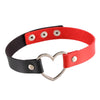love Heart PU Leather Collar Choker Necklace Harajuku Punk Goth chain Necklace women Jewelry