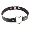 love Heart PU Leather Collar Choker Necklace Harajuku Punk Goth chain Necklace women Jewelry