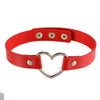 love Heart PU Leather Collar Choker Necklace Harajuku Punk Goth chain Necklace women Jewelry