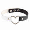 love Heart PU Leather Collar Choker Necklace Harajuku Punk Goth chain Necklace women Jewelry