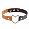love Heart PU Leather Collar Choker Necklace Harajuku Punk Goth chain Necklace women Jewelry