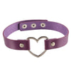 love Heart PU Leather Collar Choker Necklace Harajuku Punk Goth chain Necklace women Jewelry