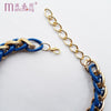 model office career OL big chunky chain chokers necklaces good quality navy zinc alloy plated gold necklace women