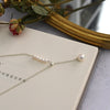 natural freshwater pearl necklace baroque pearl jewelry women's Party Wedding not show steel accessories