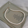natural freshwater pearl necklace baroque pearl jewelry women's Party Wedding not show steel accessories