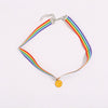 necklace Rainbow moon Rabbit Radish Choker Necklace For Women Jewelry Multicolor
