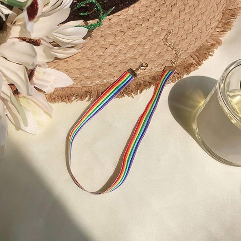 necklace Rainbow moon Rabbit Radish Choker Necklace For Women Jewelry Multicolor