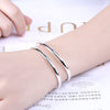 original 925 Sterling silver Double Line Bangles Rings Jewelry Sets for women party wedding engagement holiday gifts