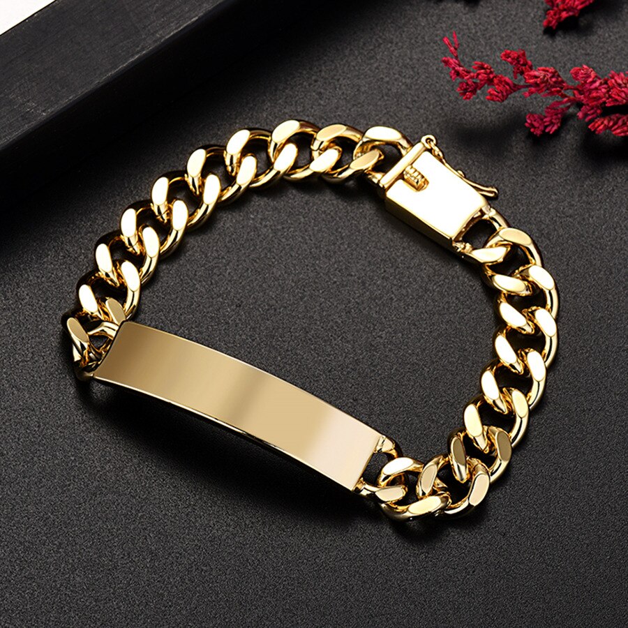 popular brand 18K Gold  bracelets for man women  original jewelry wedding Accessories party gifts