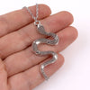 punk Snake Pendant Necklace Golden Silver Color Unquie Men Women 2021  Neck Jewelry Statement Pouplar Necklace