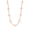 simple temperament web celebrity light  titanium steel lucky grass necklace female collarbone chain