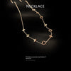 simple temperament web celebrity light  titanium steel lucky grass necklace female collarbone chain