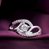 streetwear 925 Sterling Silver Shiny Zircon diamond Rings For Women Wedding Party Gifts fine Jewelry engagement rings