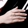 streetwear 925 Sterling Silver Shiny Zircon diamond Rings For Women Wedding Party Gifts fine Jewelry engagement rings